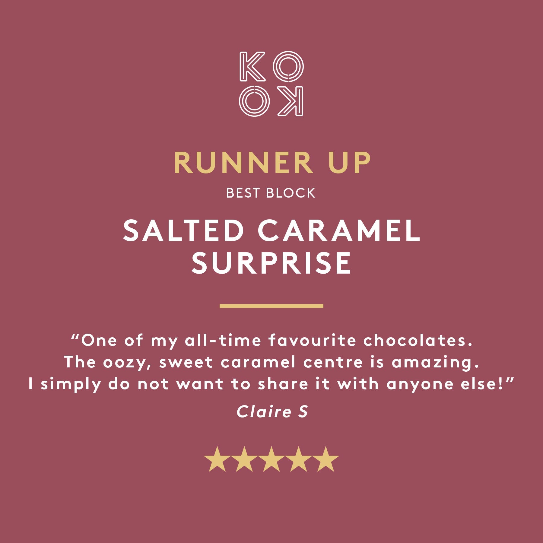 Salted Caramel Surprise 80g | Milk Chocolate Block