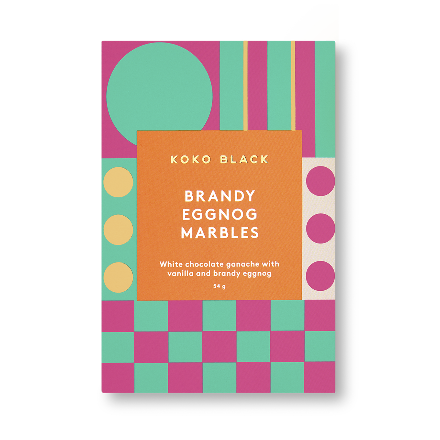 Brandy Eggnog Marbles | Dark Chocolate