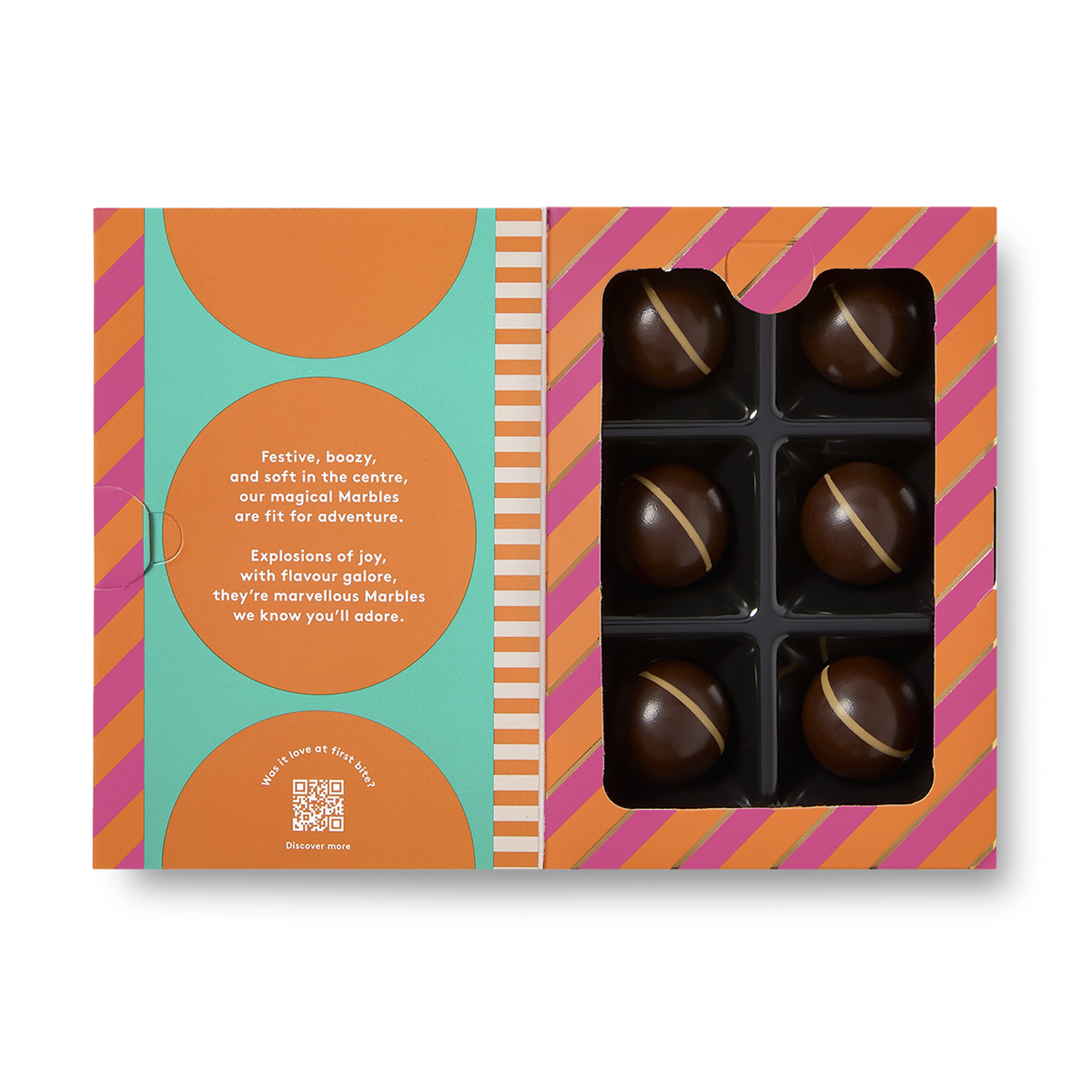 Brandy Eggnog Marbles | Dark Chocolate