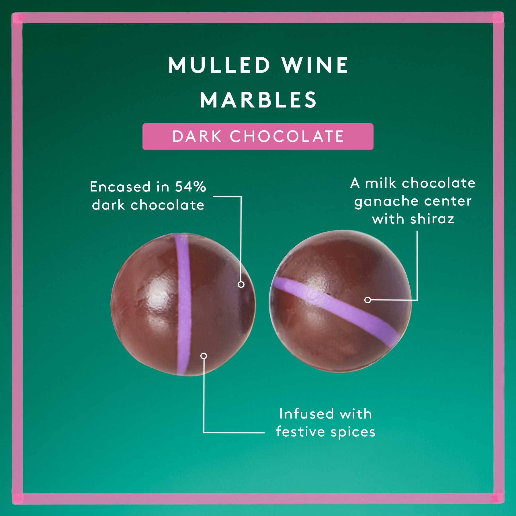 Mulled Wine Marbles | Dark Chocolate
