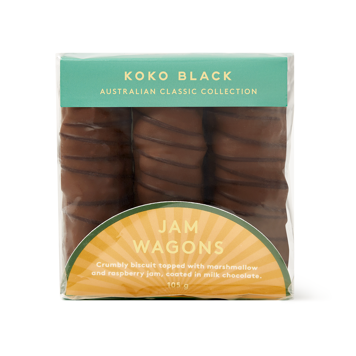 Chocolate biscuits in packaging