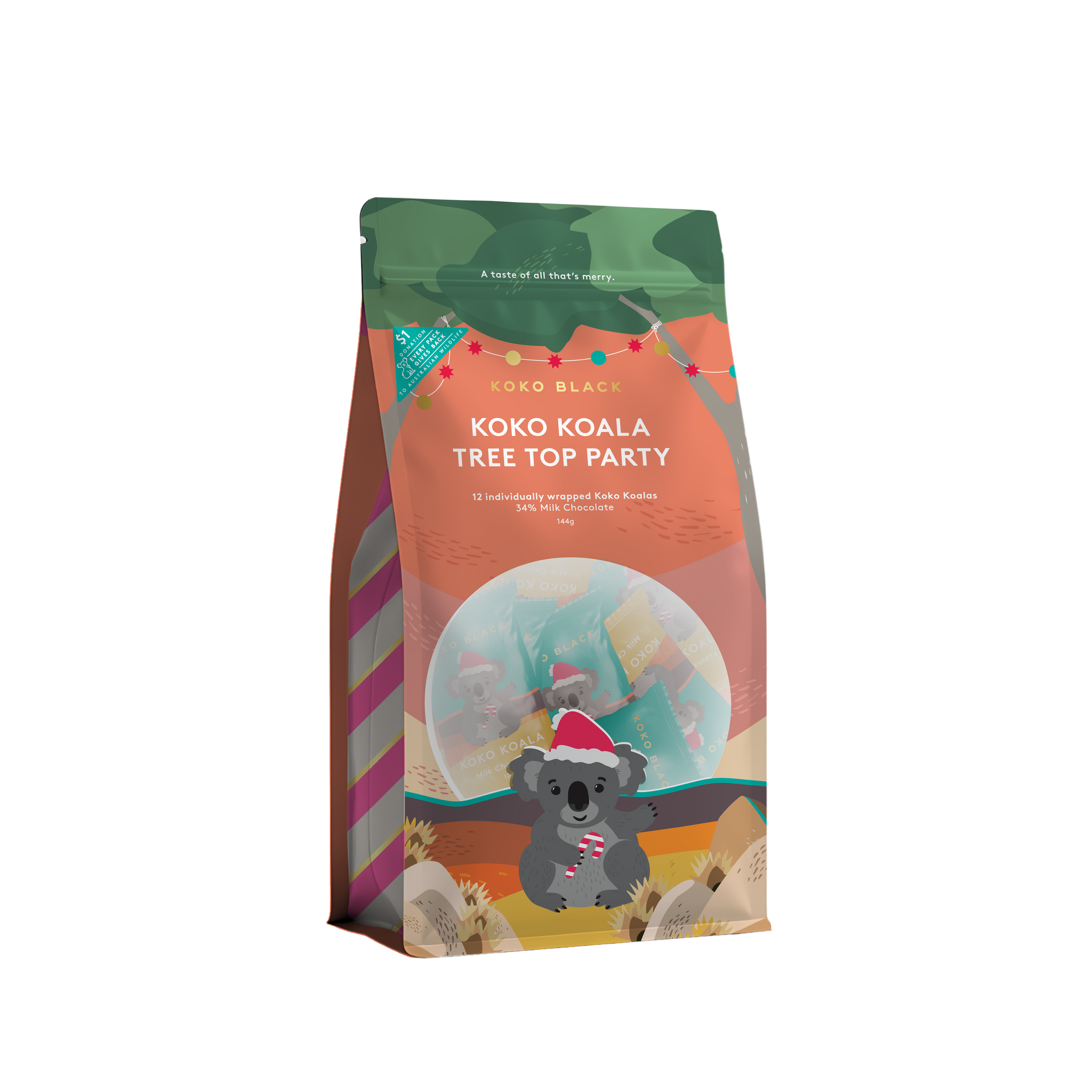Koko Koala Christmas Share Bag | Milk Chocolate