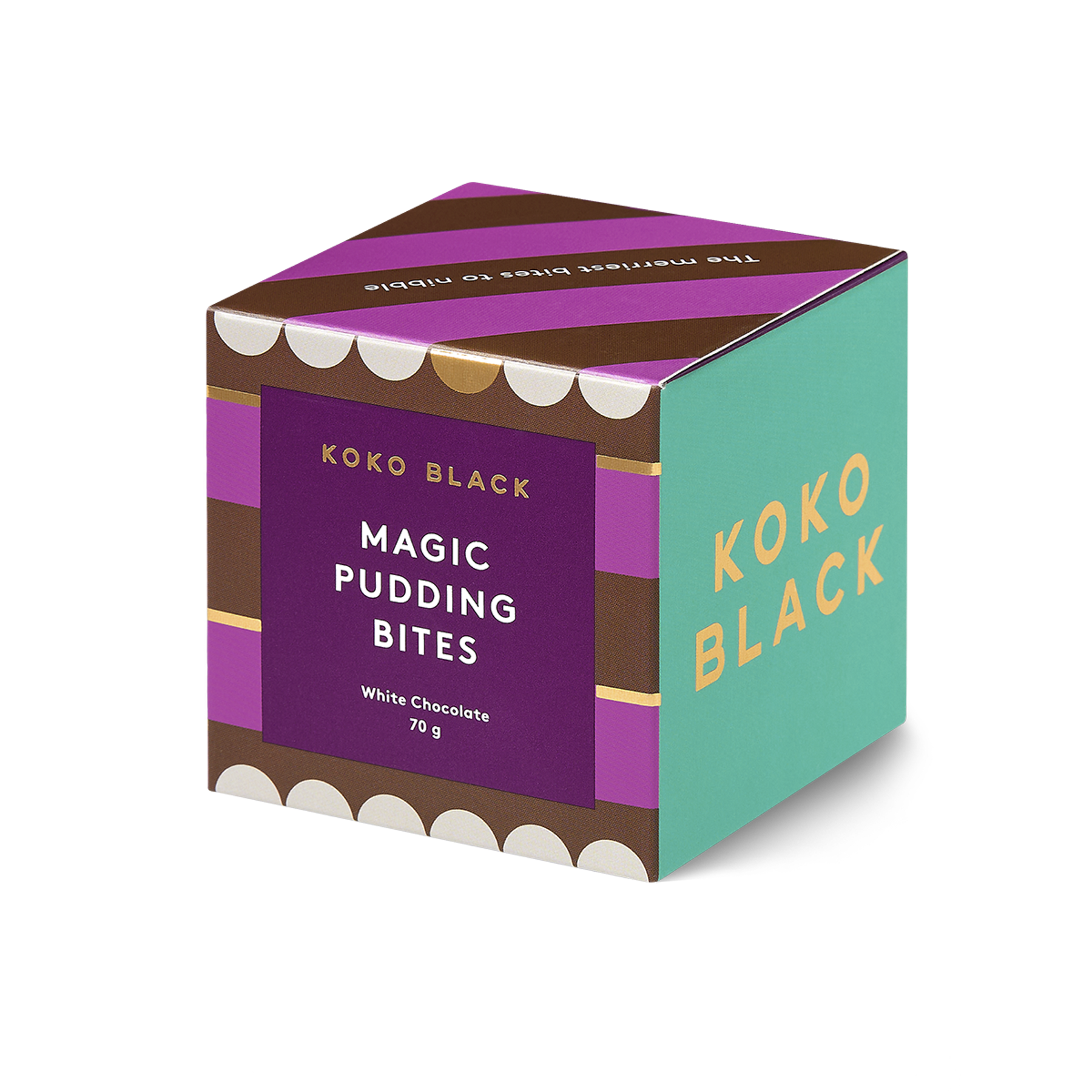 Magic Pudding Bites Cube | White Chocolate