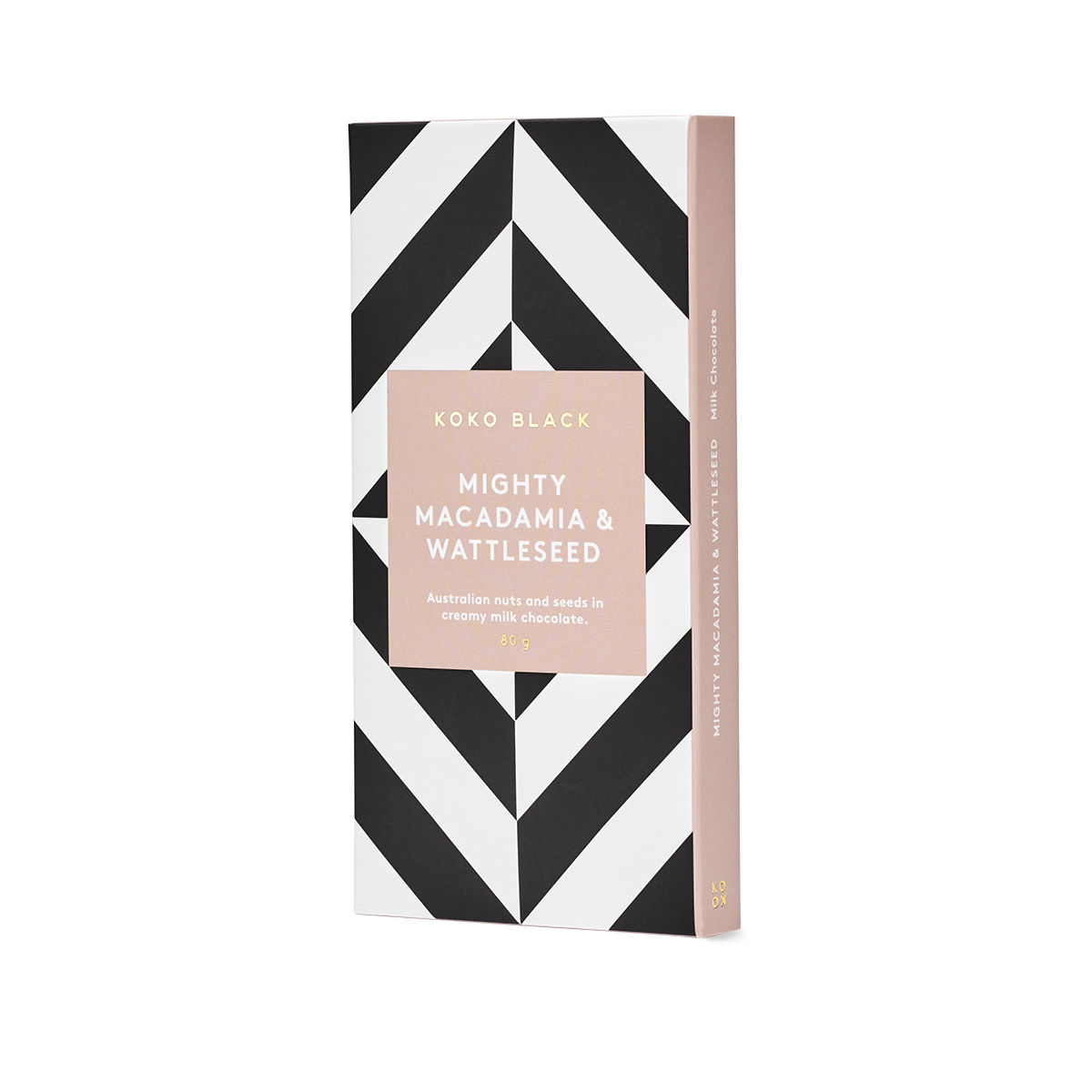 Mighty Macadamia & Wattleseed 80g | Milk Chocolate Block