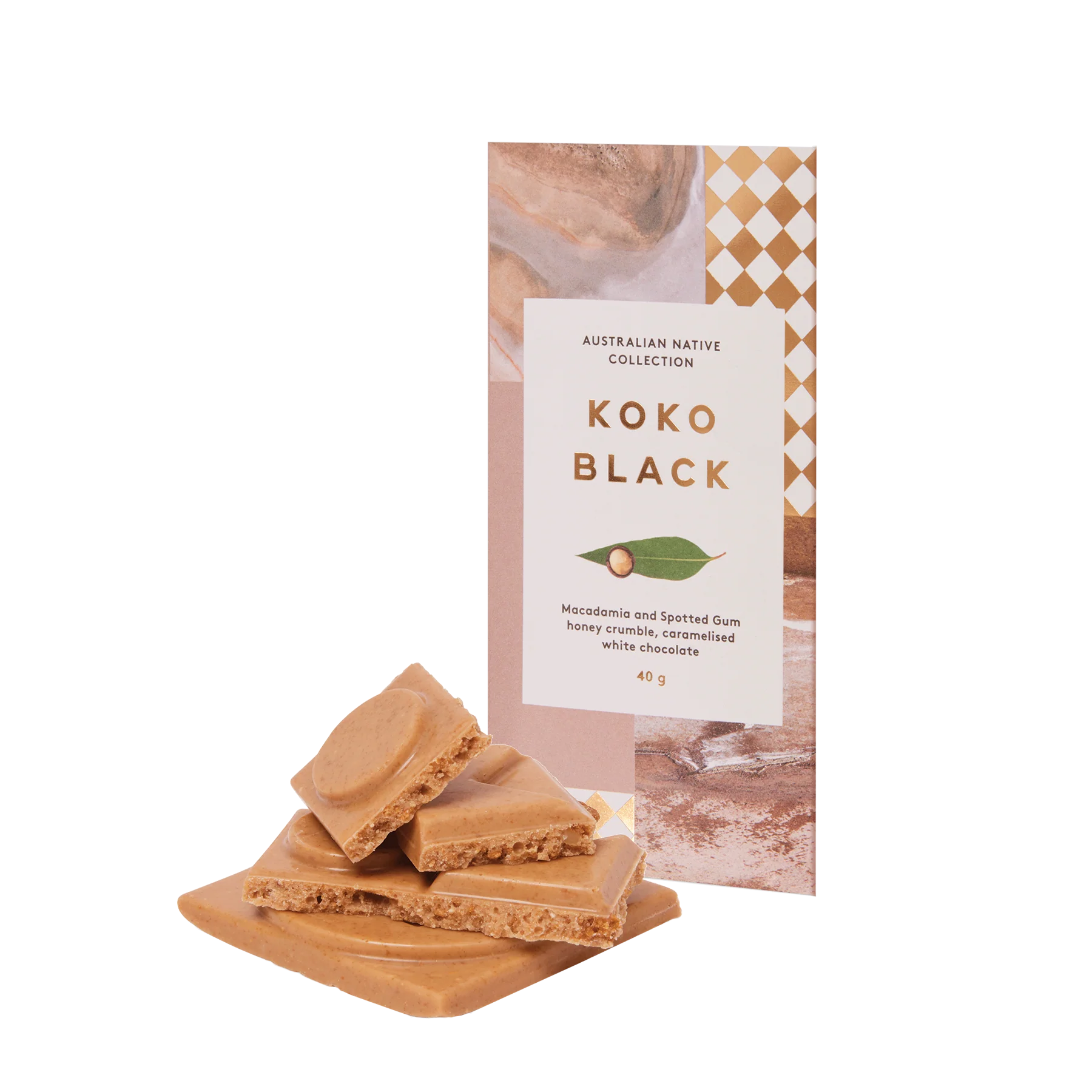 Macadamia & Spotted Gum Honey | Caramelised White Chocolate Block