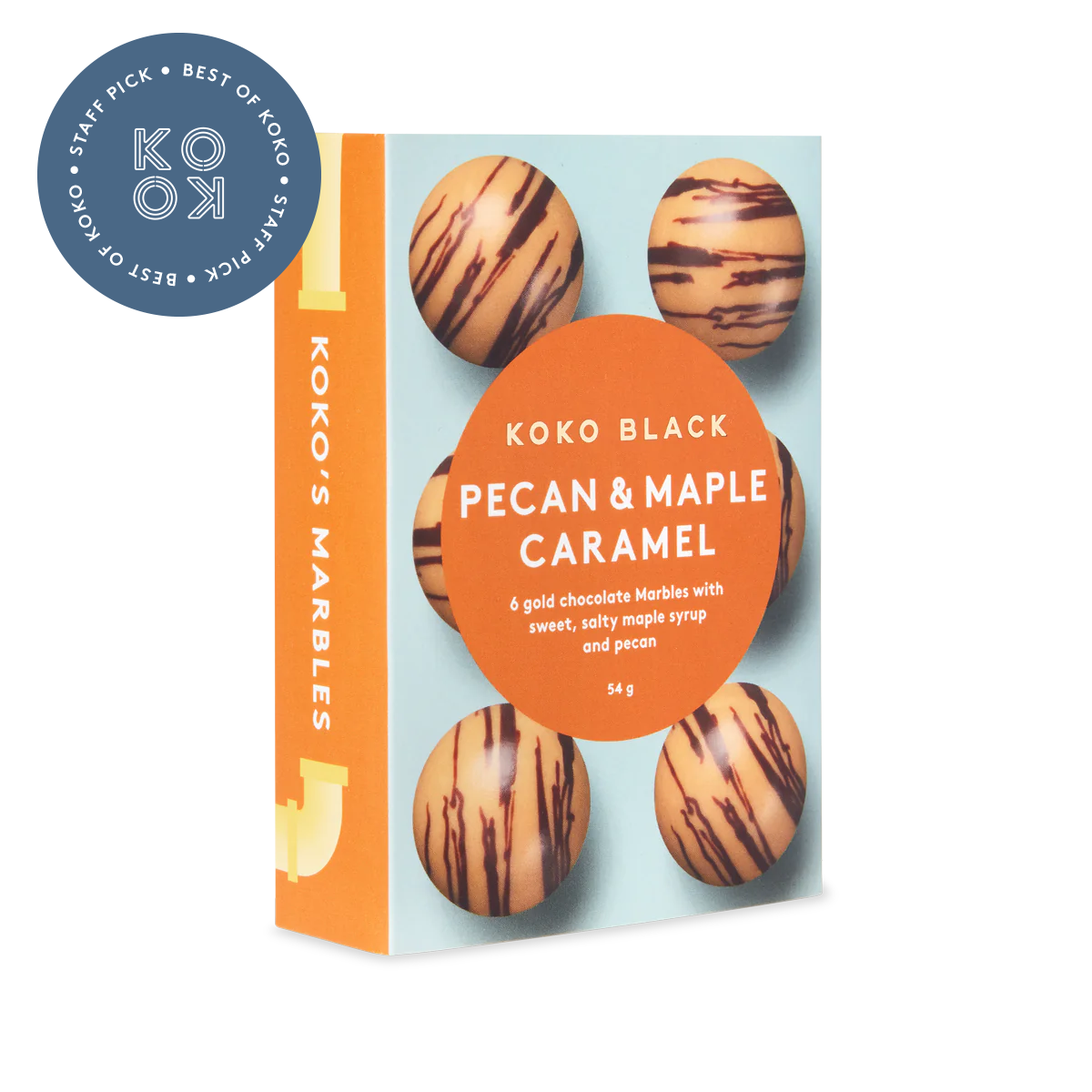 Pecan & Maple Caramel Marbles | Gold Chocolate