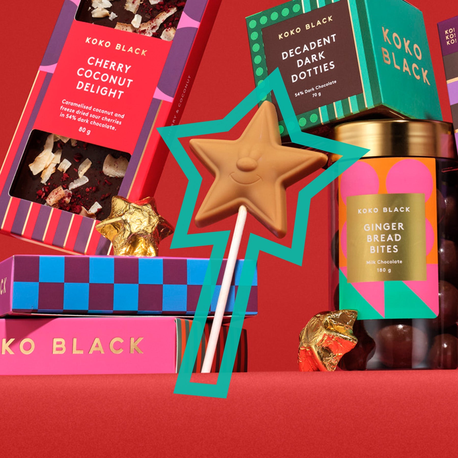 Falling Star Pop | Gold Chocolate