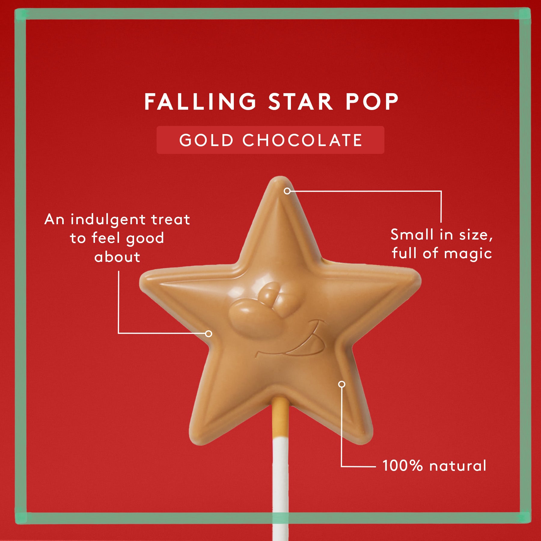 Falling Star Pop | Gold Chocolate