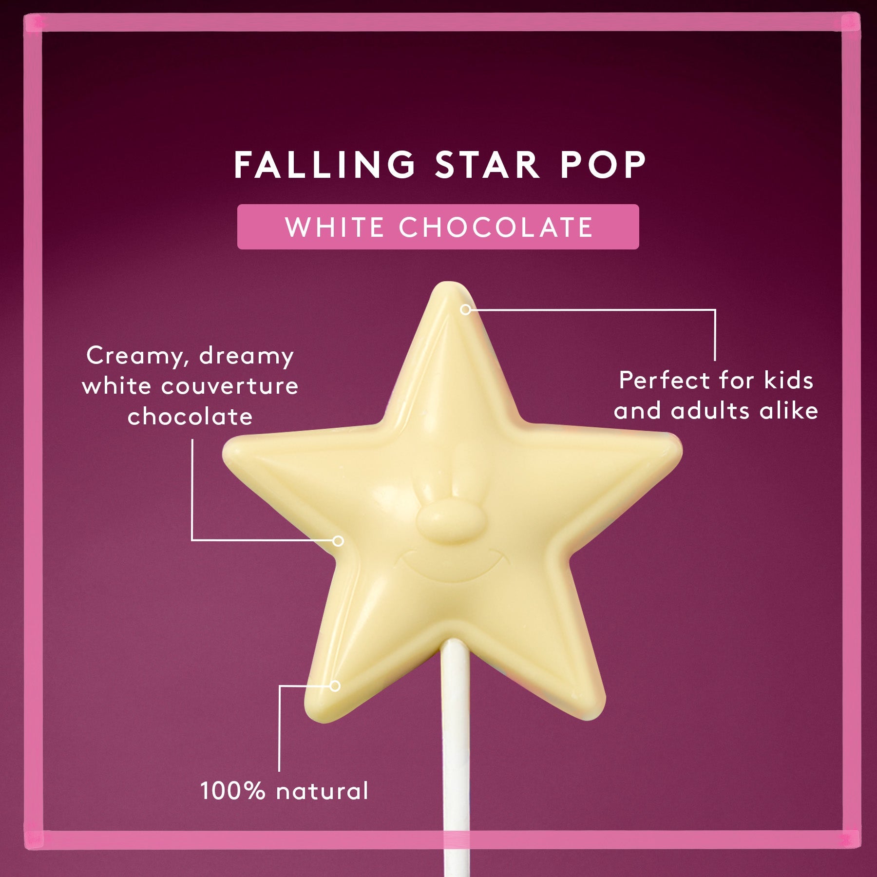 Falling Star Pop | White Chocolate