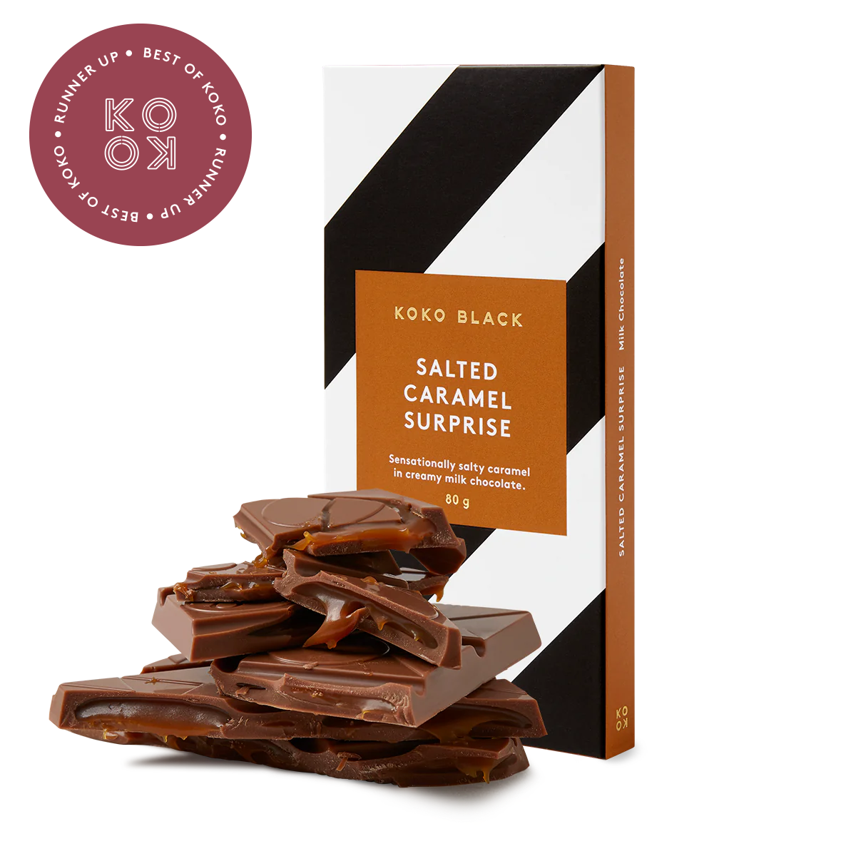Salted Caramel Surprise 80g | Milk Chocolate Block