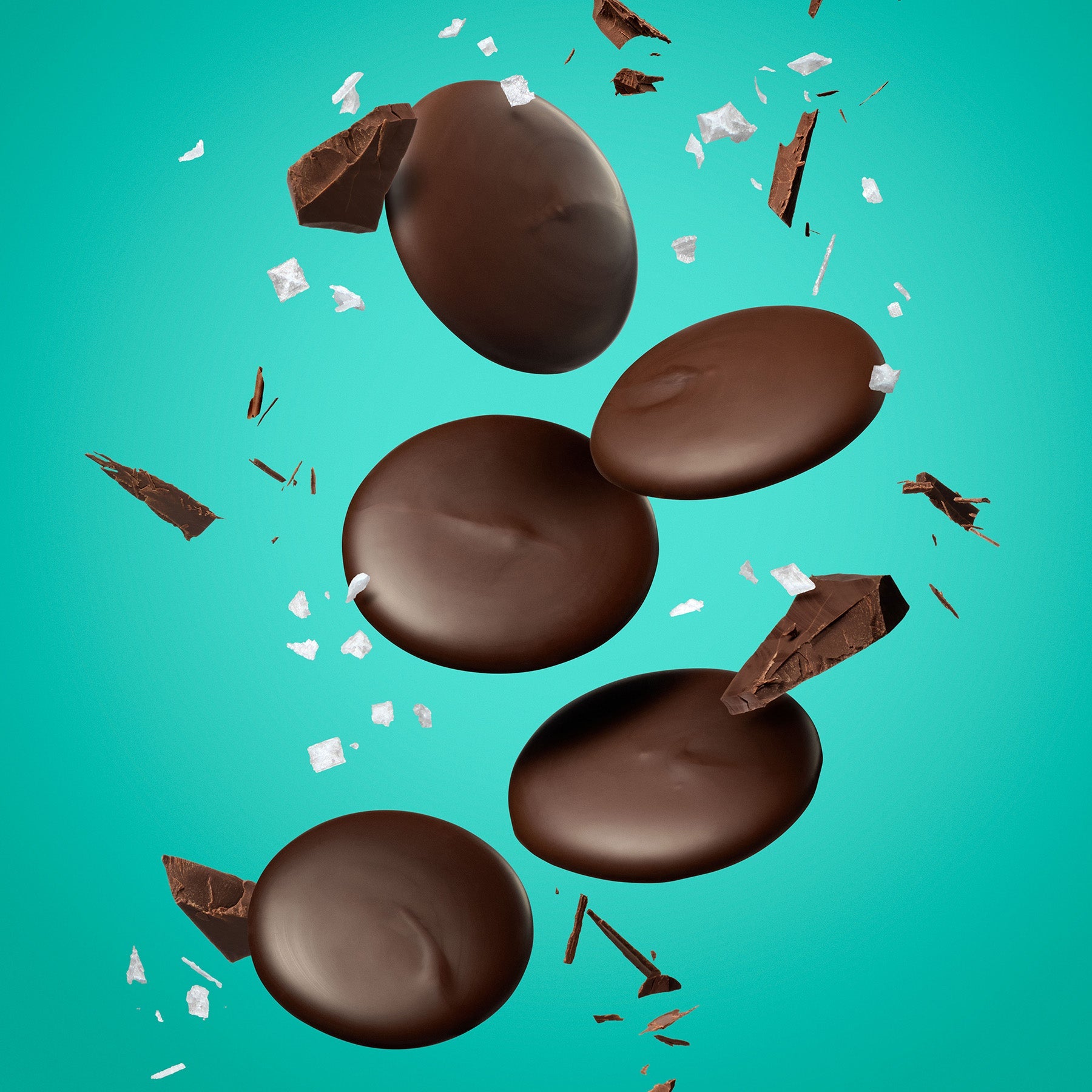 Tasmanian Sea Salt Dotties 100g | Dark Chocolate