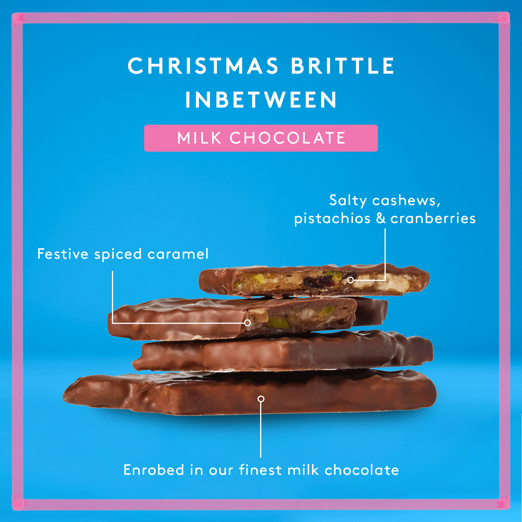 Christmas Brittle 130g | Milk Chocolate
