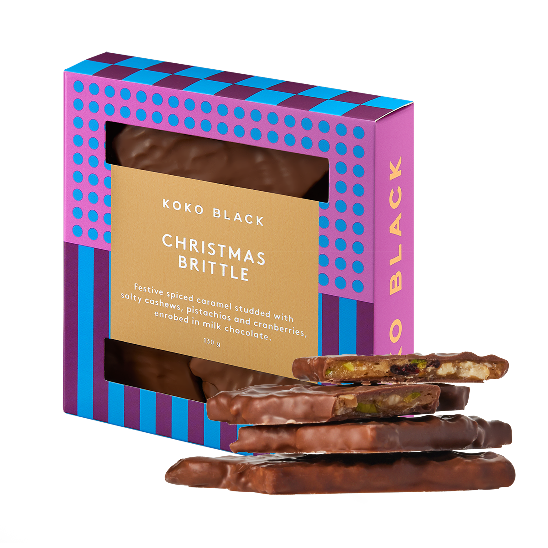 Christmas Brittle 130g | Milk Chocolate