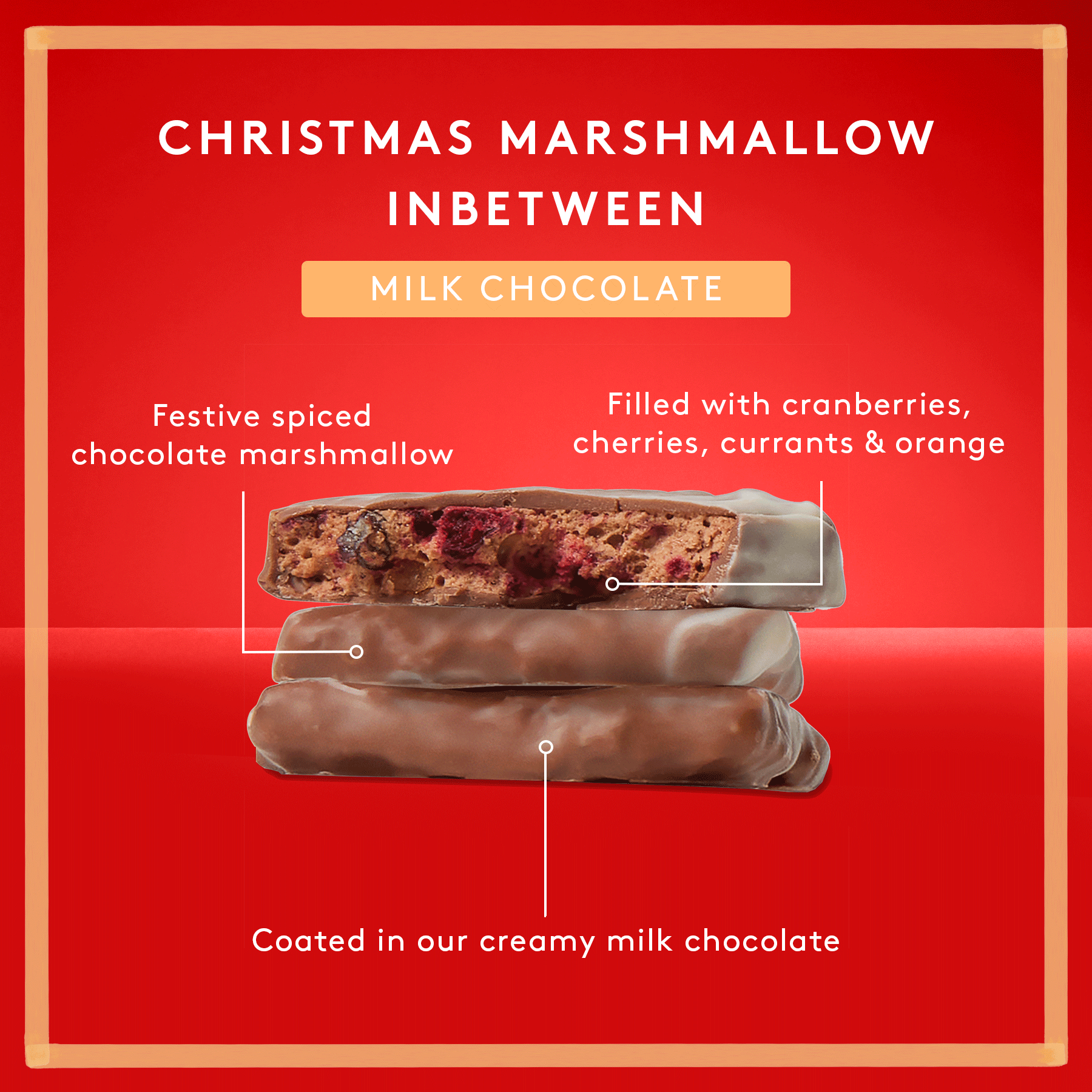 Christmas Marshmallow 250g | Milk Chocolate