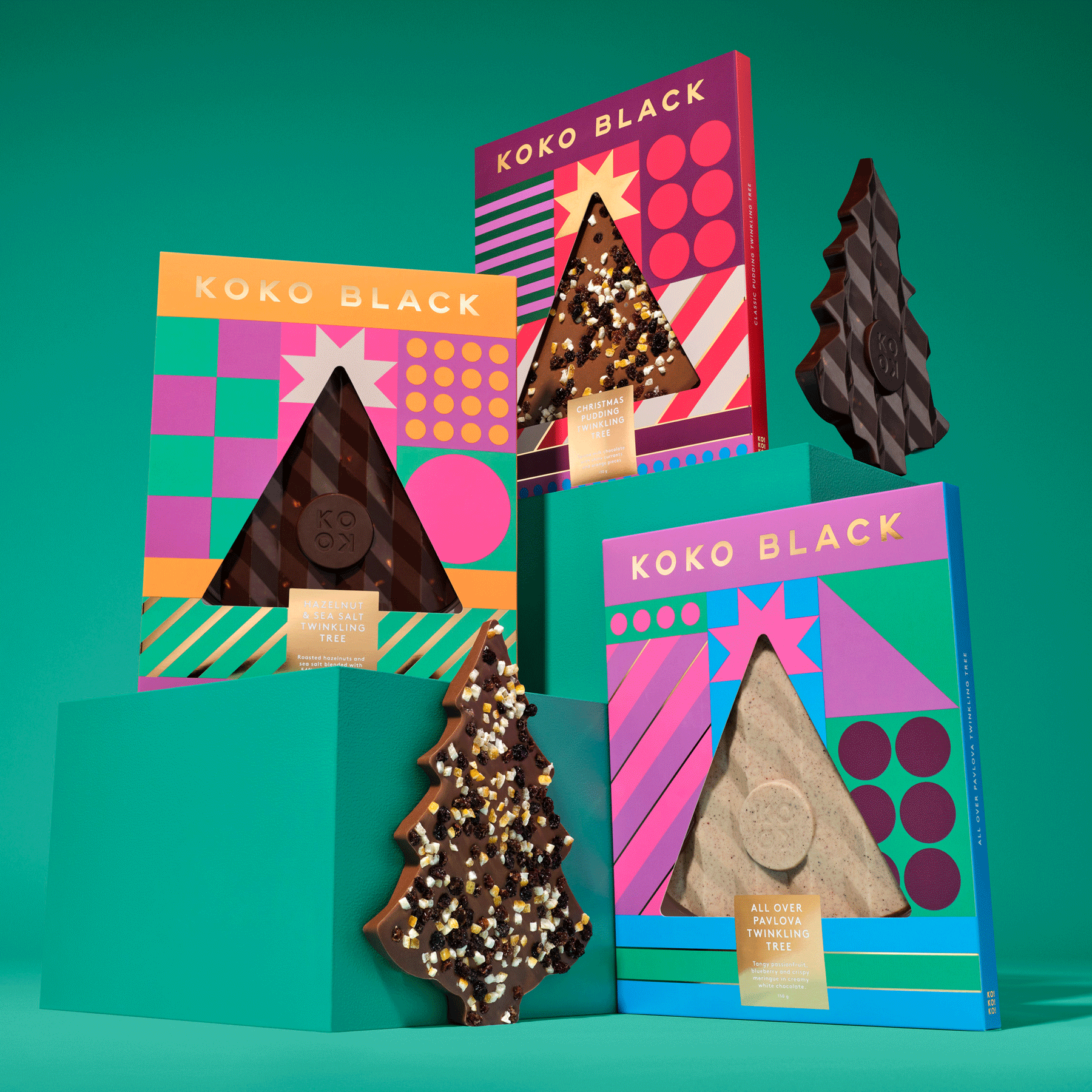 Twinkling Tree | Holiday Hazelnut & Sea Salt | Dark Chocolate