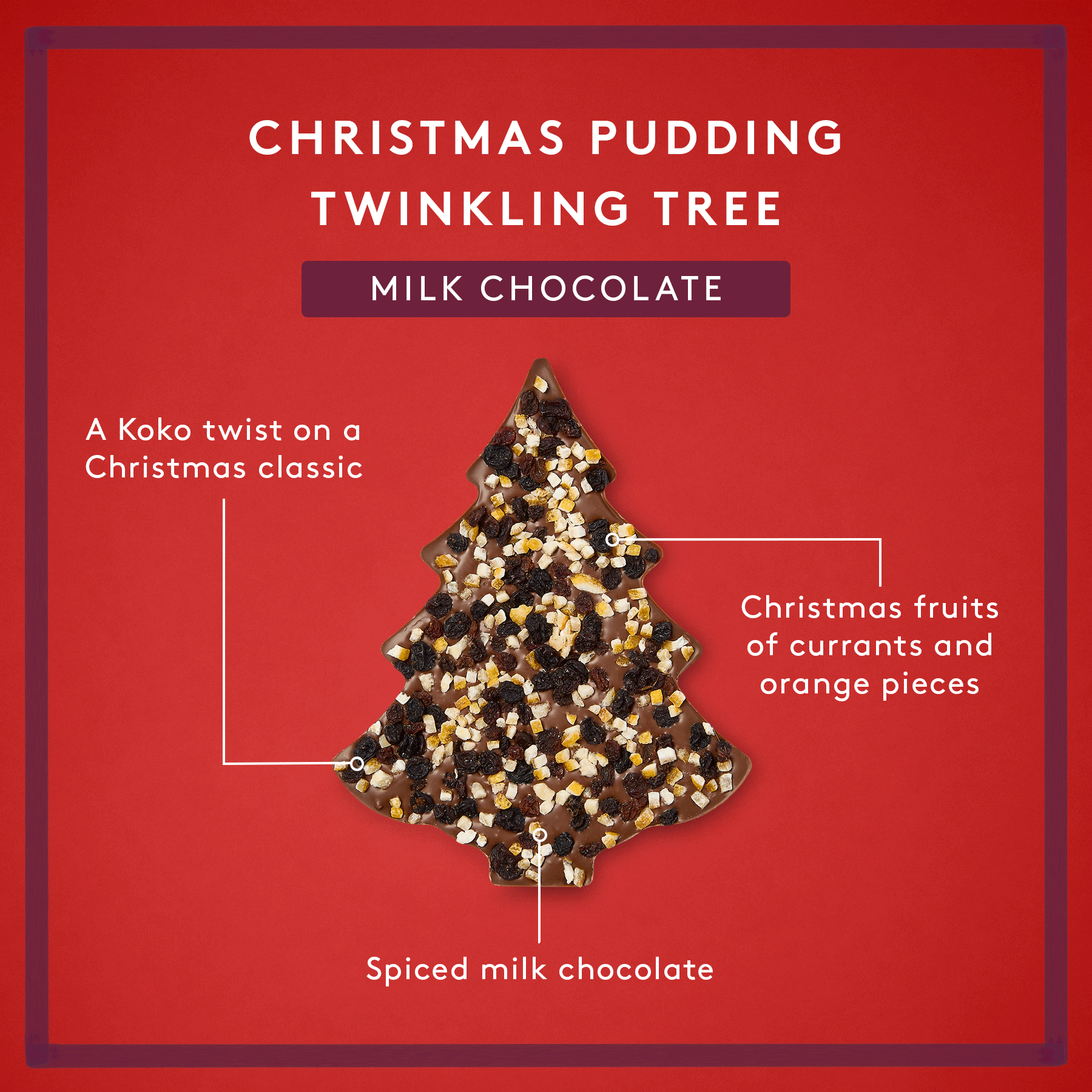 Twinkling Tree | Christmas Pudding | Milk Chocolate